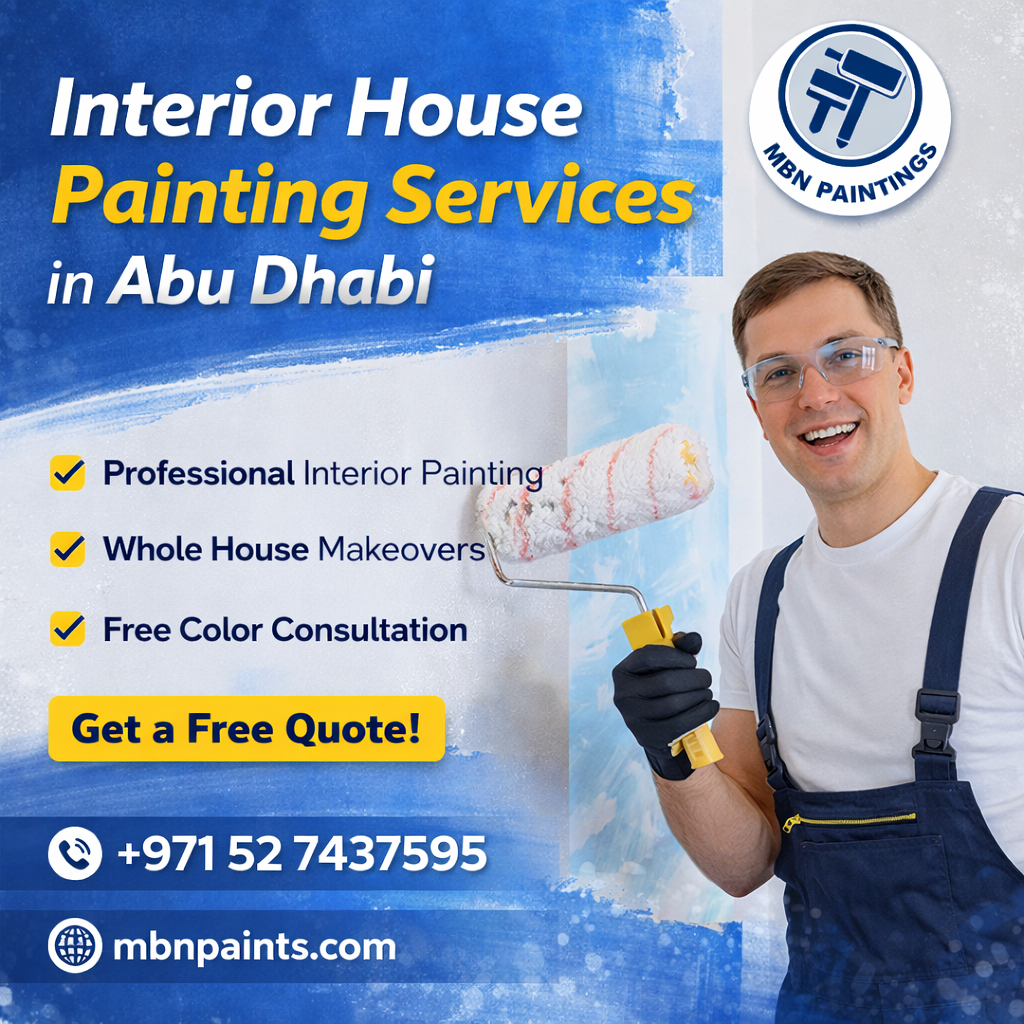 Interior House Painting Services in Abu Dhabi
