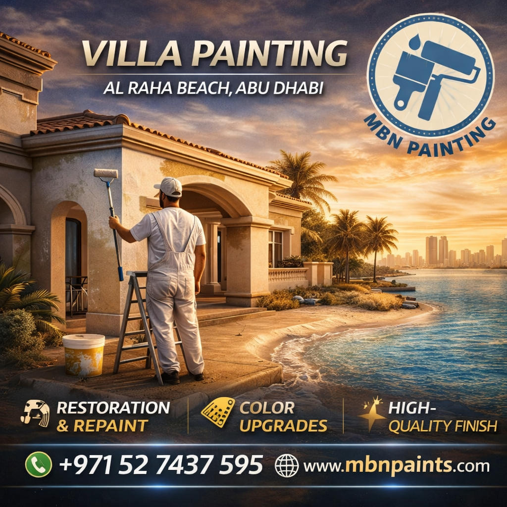 villa painting Al Raha Beach Abu Dhabi
