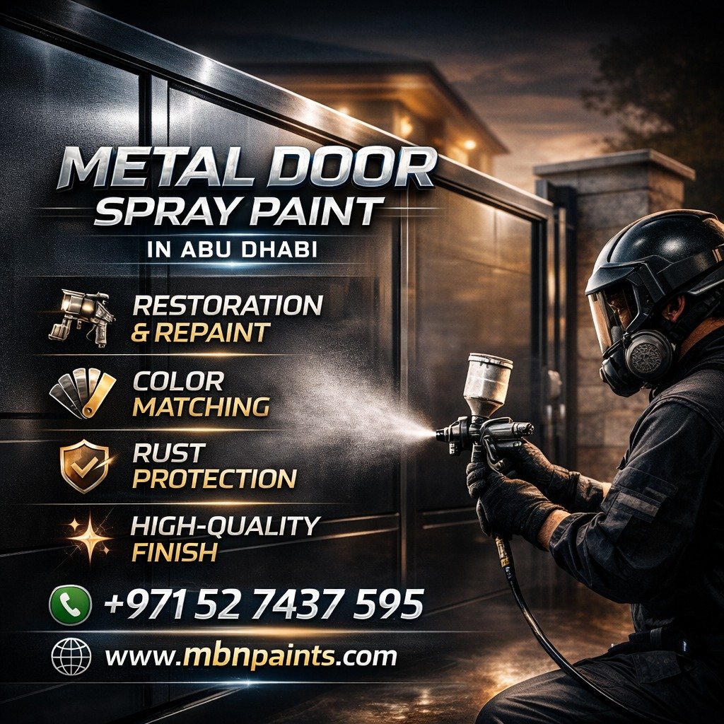 Metal Door Spray Paint in Abu Dhabi